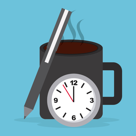 work time design, vector illustration eps10 graphicのイラスト素材