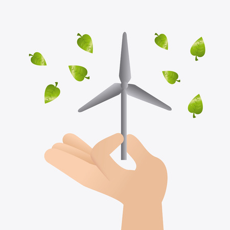 Go green ecology trendy design, vector illustration eps 10.のイラスト素材