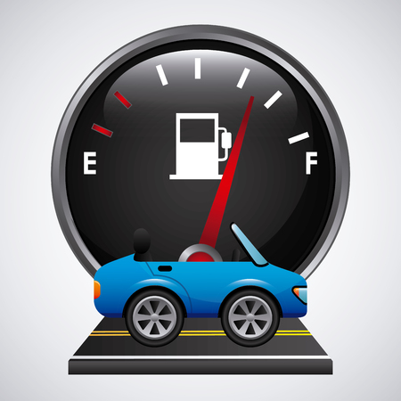 fuel meter design, vector illustration eps10 graphicのイラスト素材
