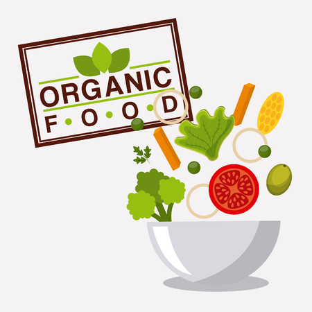 Organic farm products design, vector illustration eps10 graphicのイラスト素材