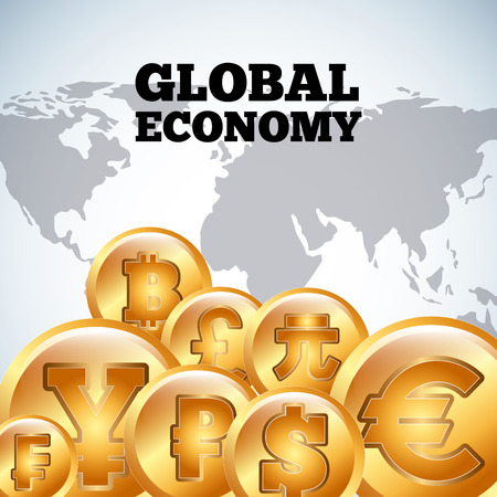 global economy design, vector illustration eps10 graphicのイラスト素材