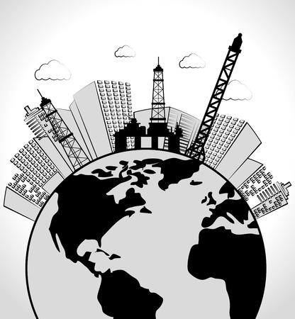 Urban city and real state design, vector illustration eps 10.のイラスト素材