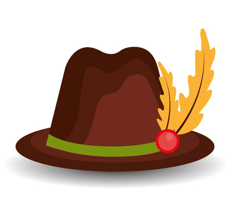 Germany culture and oktober festival holiday, vector illustration.のイラスト素材