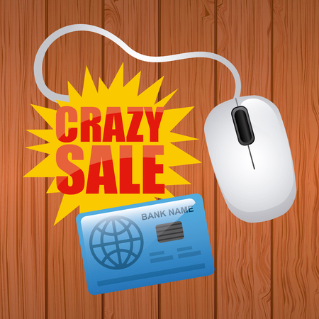 crazy sale design, vector illustration eps10 graphicのイラスト素材