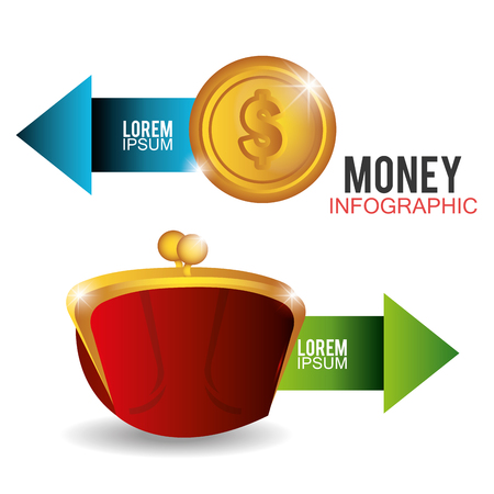 Money and business graphic design, vector illustration eps 10.のイラスト素材