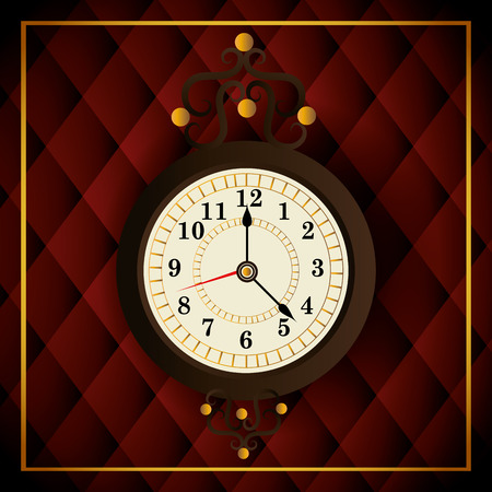Time clock vintage design, vector illustration eps 10.のイラスト素材