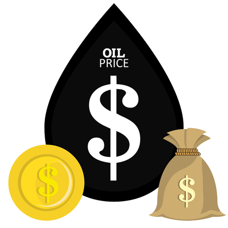 Petroleum and oil industry prices design, vector illustrationのイラスト素材