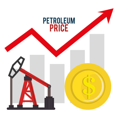 Petroleum and oil industry prices design, vector illustrationのイラスト素材