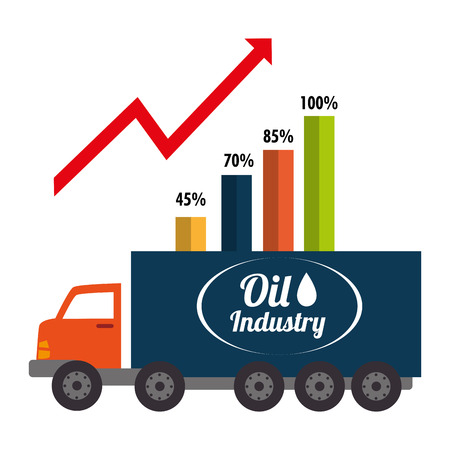 Petroleum and oil industry prices design, vector illustrationのイラスト素材