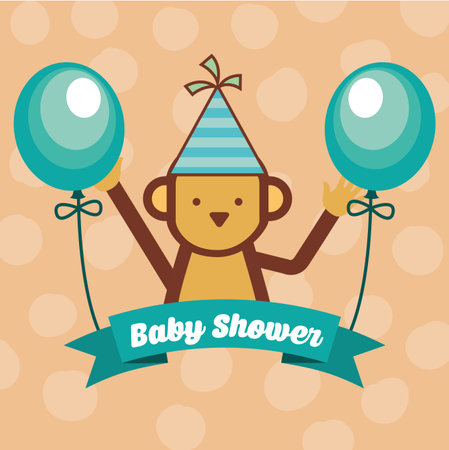 baby shower design, vector illustration eps10 graphicのイラスト素材