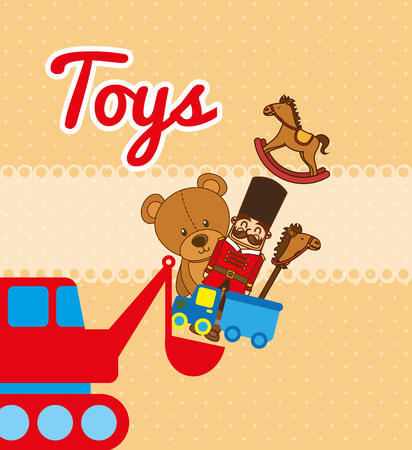 children toys design, vector illustration eps10 graphicのイラスト素材