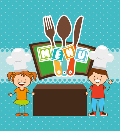 kids menu design, vector illustration eps10 graphicのイラスト素材