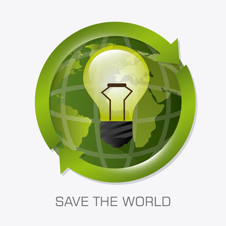 Go green ecology trendy design, vector illustration eps 10.のイラスト素材