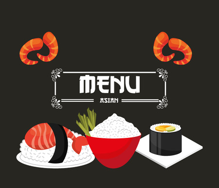 japanese food menu design, vector illustration eps10 graphicのイラスト素材