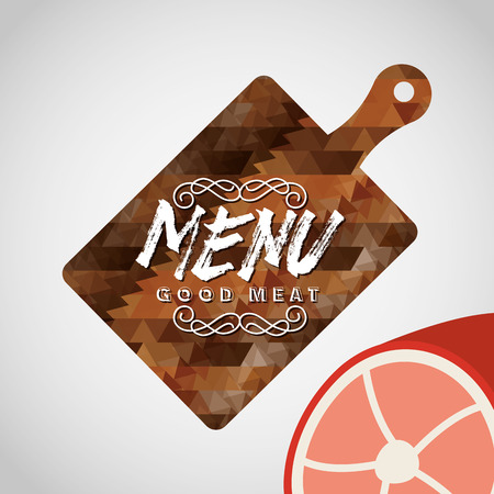meat menu design, vector illustration eps10 graphicのイラスト素材