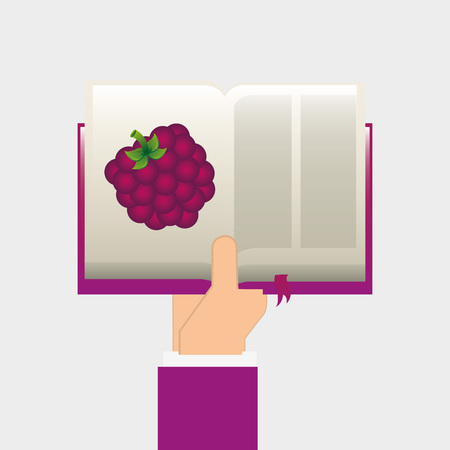 fruit recipe book design, vector illustration eps10 graphicのイラスト素材