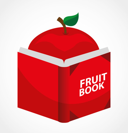 fruit recipe book design, vector illustration eps10 graphicのイラスト素材