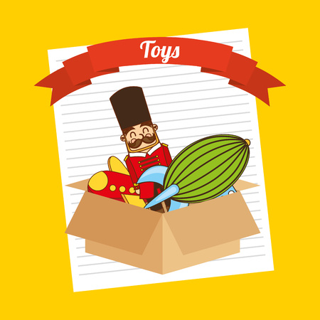 toys box design, vector illustration eps10 graphicのイラスト素材