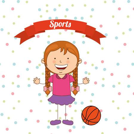 kids sports design, vector illustration eps10 graphicのイラスト素材