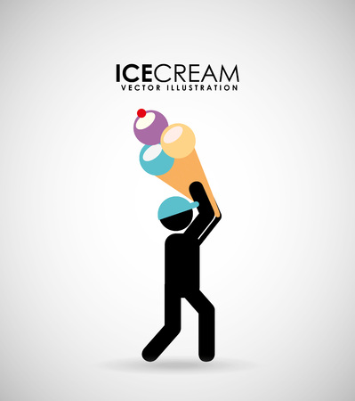 delicious ice cream design, vector illustration eps10 graphicのイラスト素材