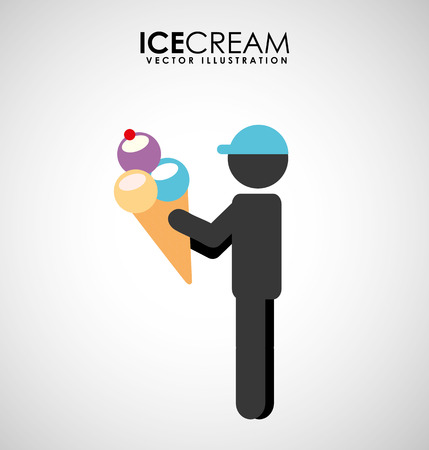 delicious ice cream design, vector illustration eps10 graphicのイラスト素材