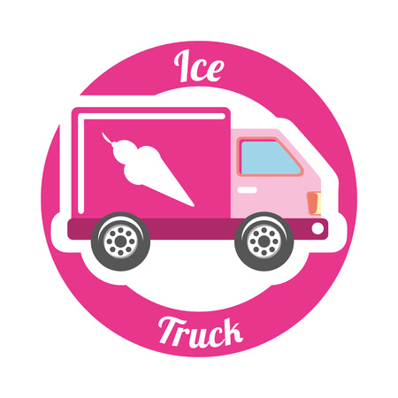 ice truck design, vector illustration eps10 graphicのイラスト素材