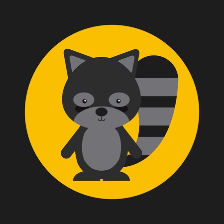 cute animal fall design, vector illustration eps10 graphicのイラスト素材