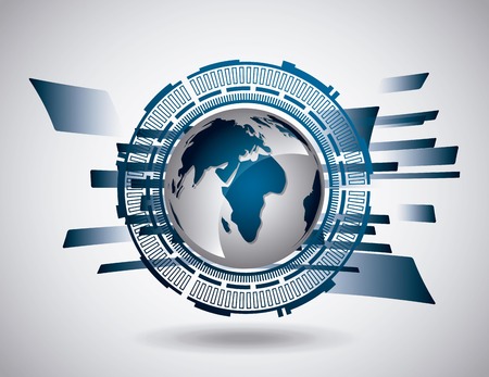 tech world design, vector illustration eps10 graphicのイラスト素材
