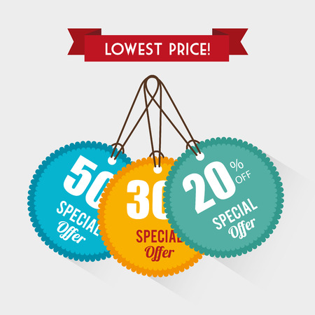 Shopping special offers design, vector illustration eps 10.のイラスト素材