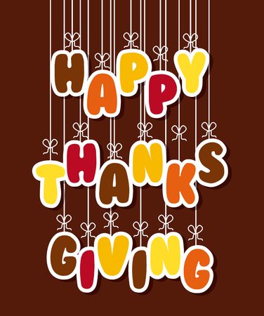 happy thanksgiving design, vector illustration eps10 graphicのイラスト素材