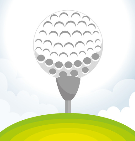 Golf sport design theme, vector illustration eps 10.のイラスト素材