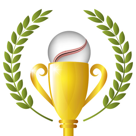 Baseball sport design over white background, vector illustration eps10.のイラスト素材