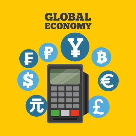 global economy design, vector illustration eps10 graphicのイラスト素材