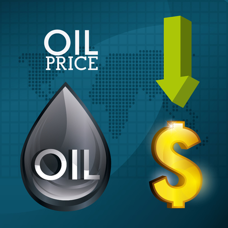 Oil prices industry design, vector illustration eps10のイラスト素材
