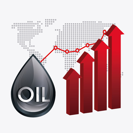 Oil prices industry design, vector illustration eps10のイラスト素材