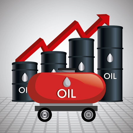 Oil prices industry design, vector illustration eps10のイラスト素材