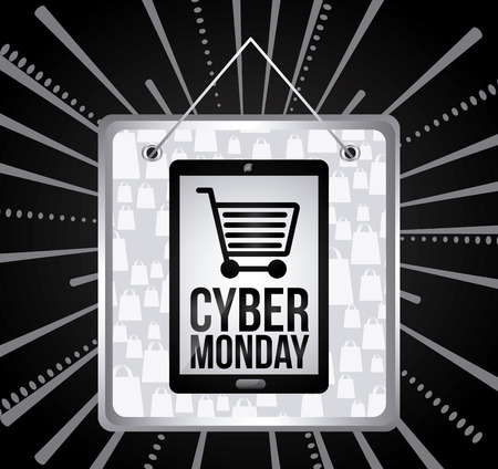 cyber monday design, vector illustration eps10 graphicのイラスト素材