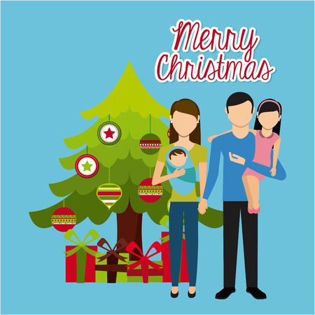 happy merry christmas design, vector illustration eps10 graphicのイラスト素材