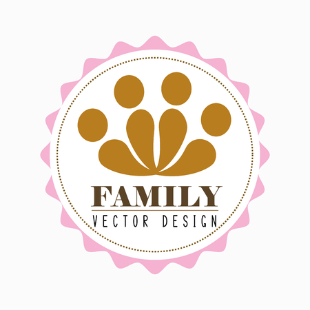 Family and home design, vector illustration eps 10のイラスト素材
