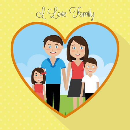 Family and home design, vector illustration eps 10のイラスト素材