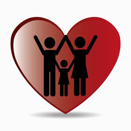Family and home design, vector illustration eps 10のイラスト素材