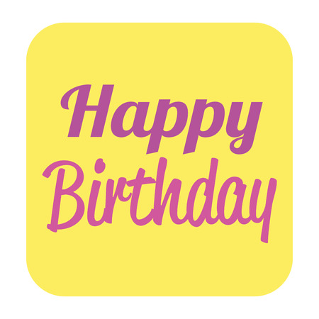 Happy birthday colorful card design, vector illustration.のイラスト素材