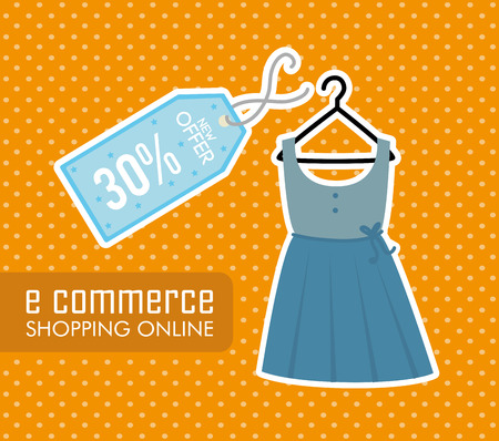 e-commerce shopping online design, vector illustration   graphicのイラスト素材