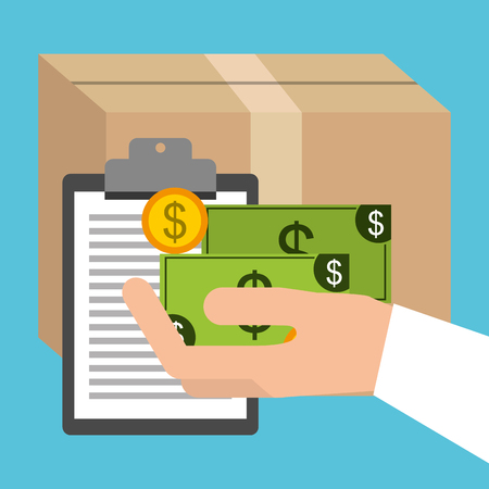 delivery service design, vector illustration  のイラスト素材