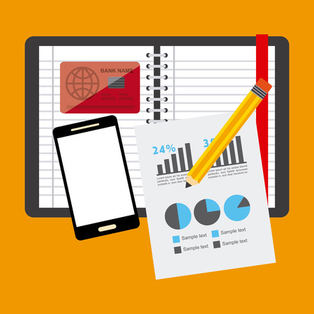 financial calculations design, vector illustration   graphicのイラスト素材