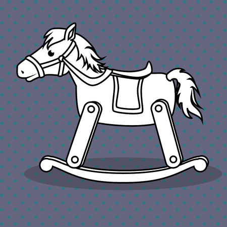 Baby toys white cartoon iconのイラスト素材