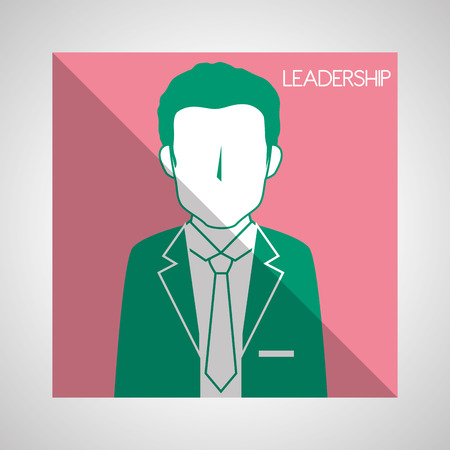 Leadership business entrepreneur design over gray backgroundのイラスト素材