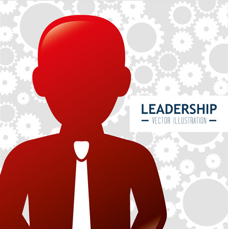 Leadership business entrepreneur design over white background のイラスト素材