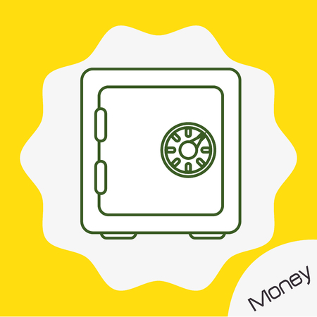 Money strongbox icon design, vector illustration のイラスト素材