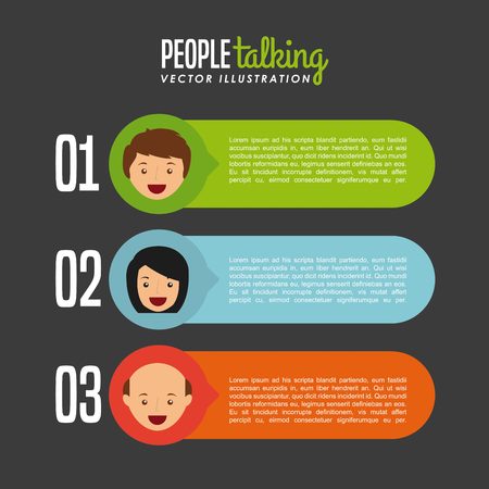 people talking design のイラスト素材